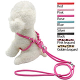 Dog Harness PU Leather Pet and Leash