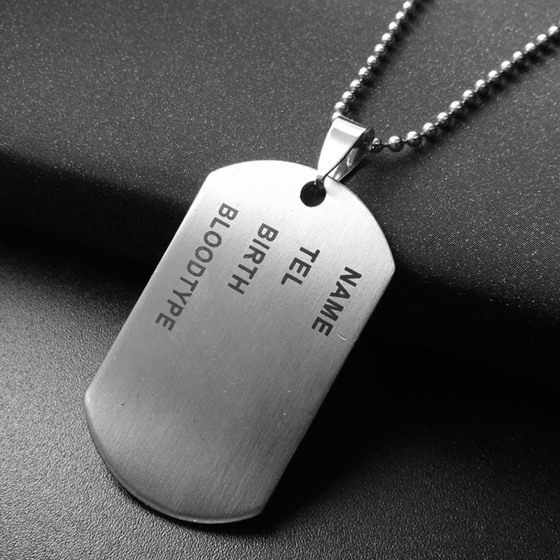 dog tag necklace