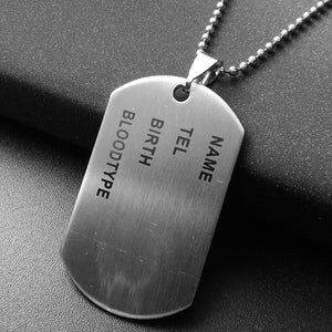 dog tag necklace