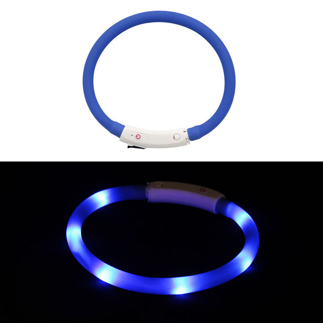 Rechargeable Flashing Night Collars